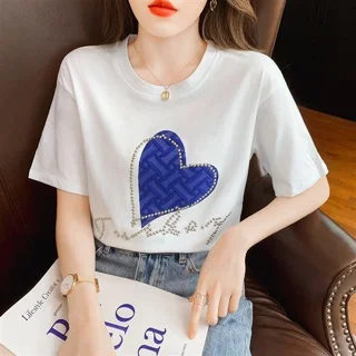 تیشرت لش نگین دار برجسته وارداتی